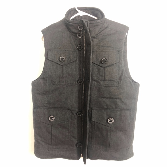 Apt. 9 Midweight Charcoal Puffer Vest - Size S - Picture 4 of 8
